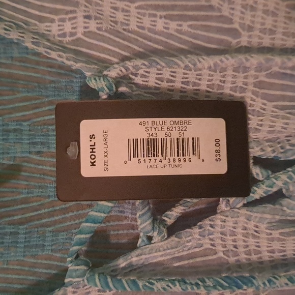 Blue Ombre Swimsuit Cover Up - Picture 3 of 3